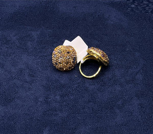 Crystal Dome Cocktail Ring